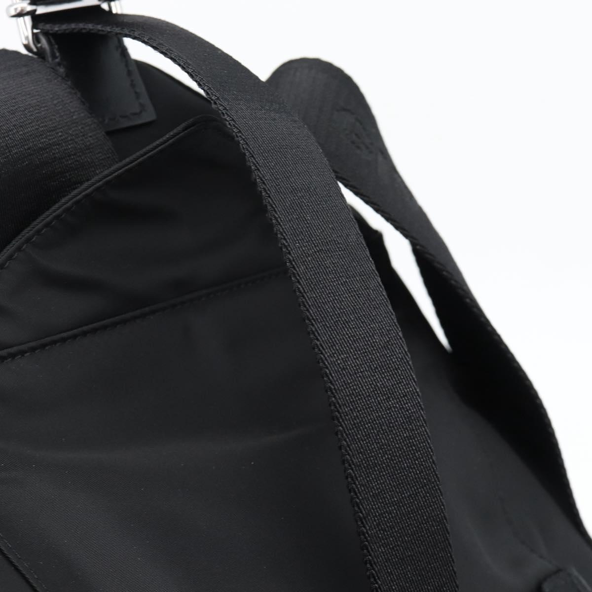 GIVENCHY G Zip Backpack Nylon Black Silver Auth ka4379M