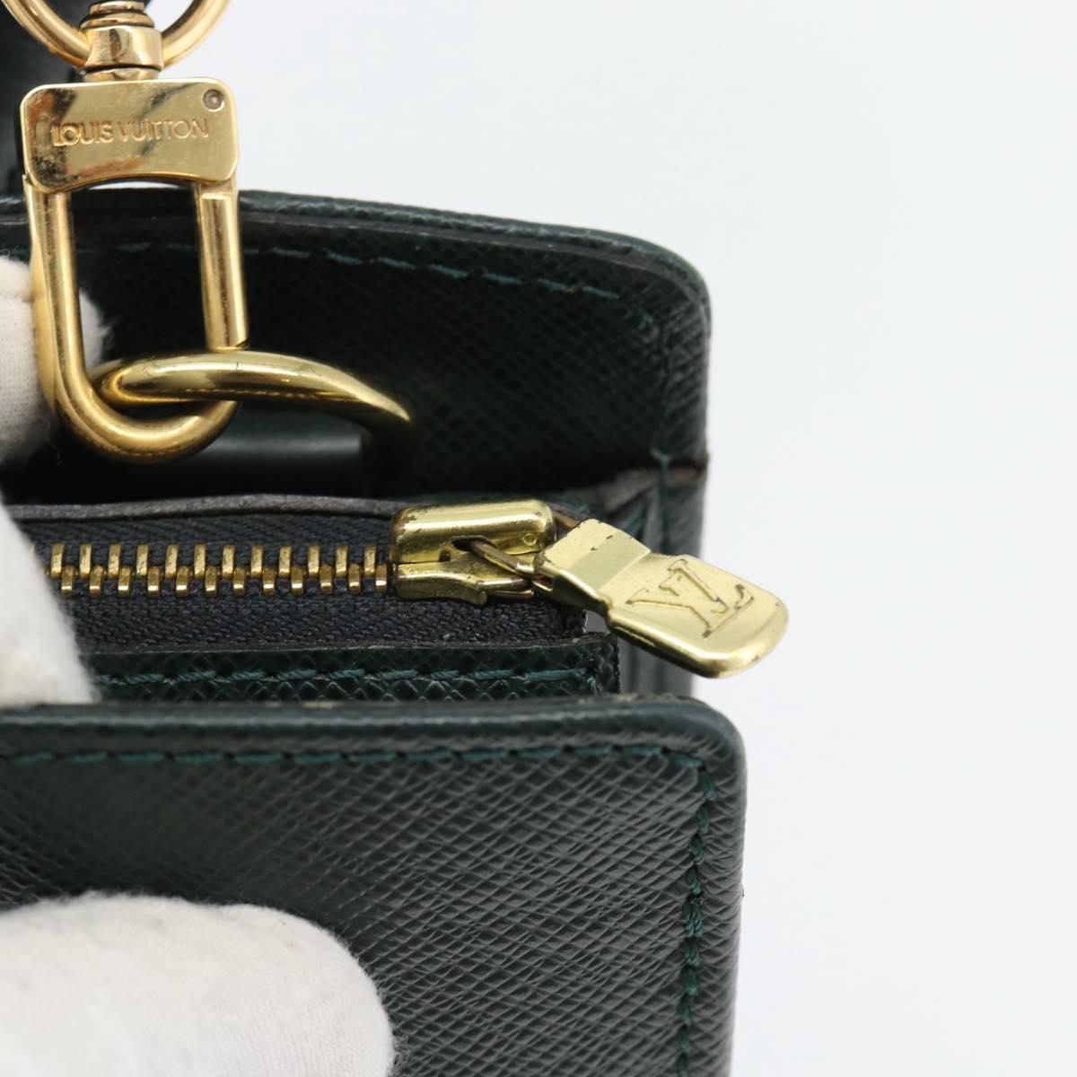 LOUIS VUITTON Taiga Porte Documents Rozan Bag Epicea M30054 LV Auth ka4381