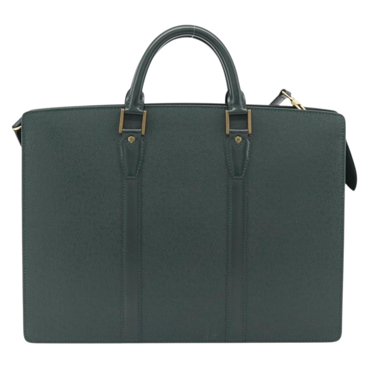 LOUIS VUITTON Taiga Porte Documents Rozan Bag Epicea M30054 LV Auth ka4381