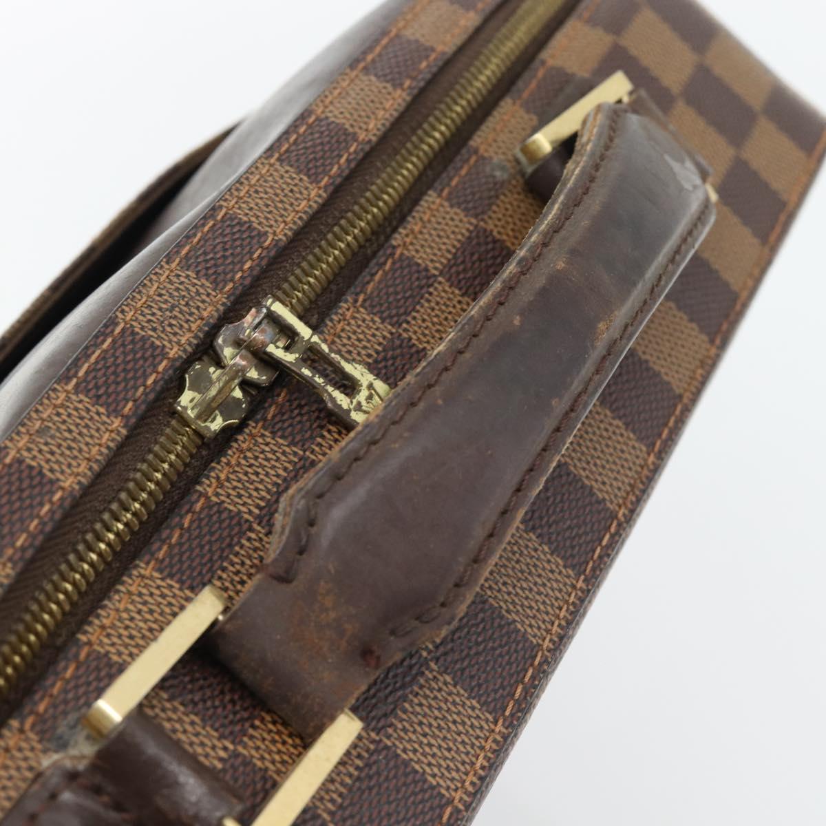 LOUIS VUITTON Damier Ebene Porto Ordinatur Sabana Bag 2way N58020 Auth ka4382