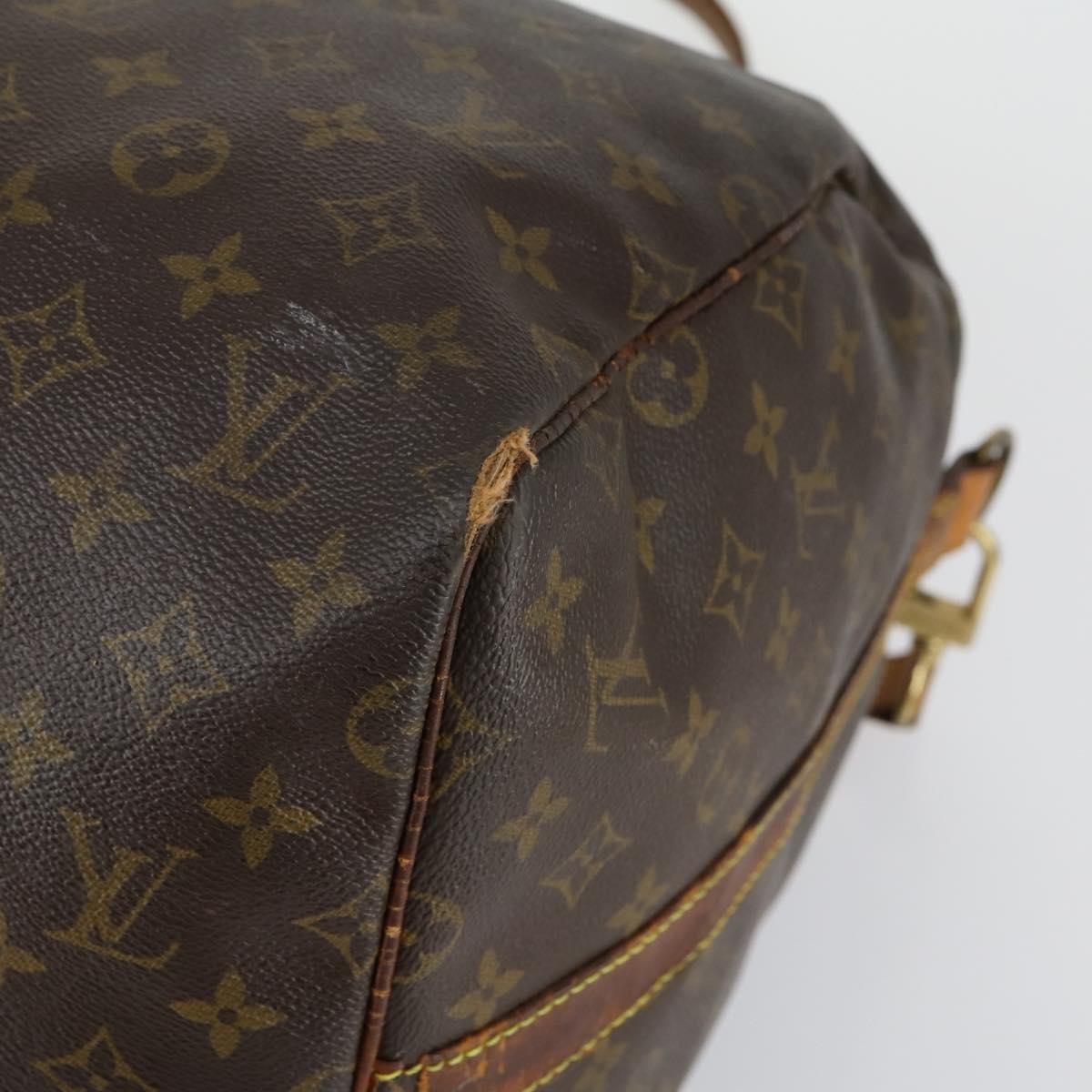 LOUIS VUITTON Monogram Keepall Bandouliere 55 Boston Bag M41414 LV Auth ka441
