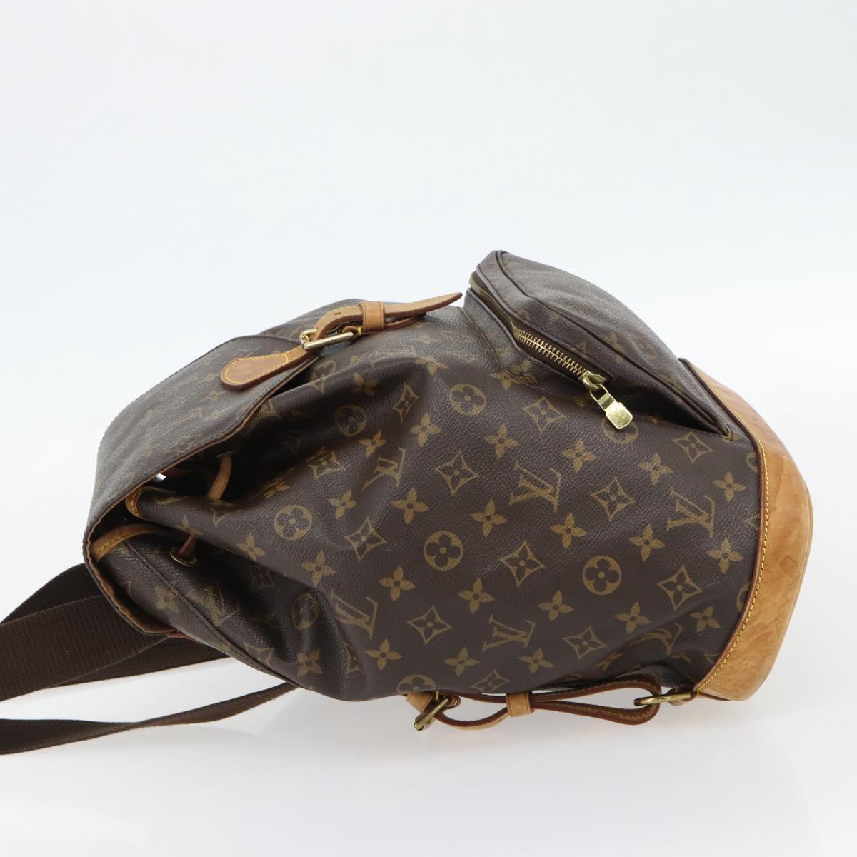 LOUIS VUITTON Monogram Montsouris GM Backpack M51135 LV Auth ka4411