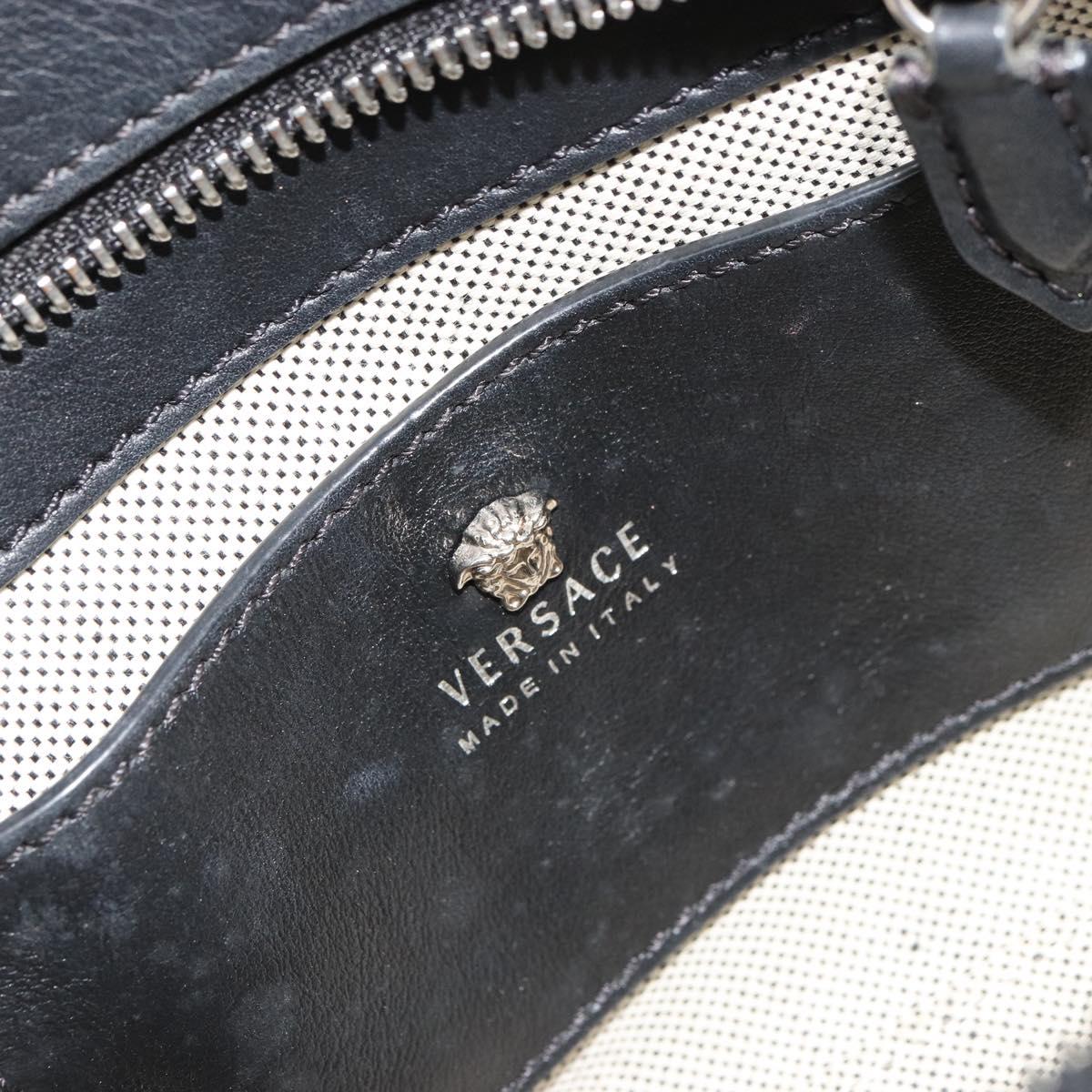 Gianni Versace Hand Bag Leather 2way Multicolor Silver Auth ka4419