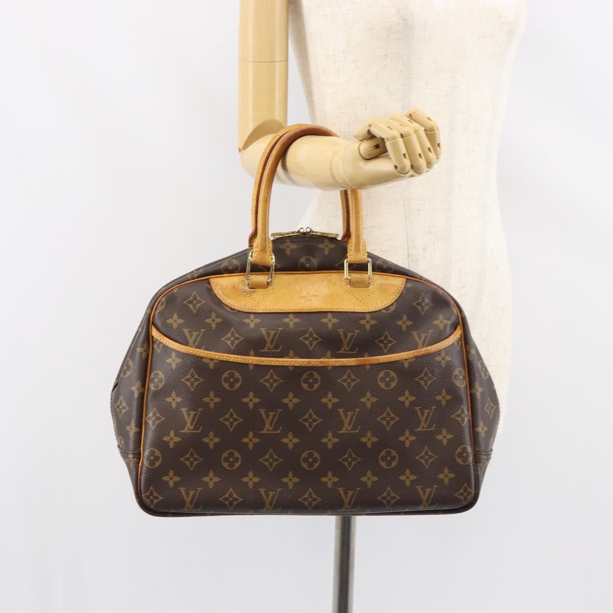 LOUIS VUITTON Monogram Deauville Hand Bag M47270 LV Auth ka442