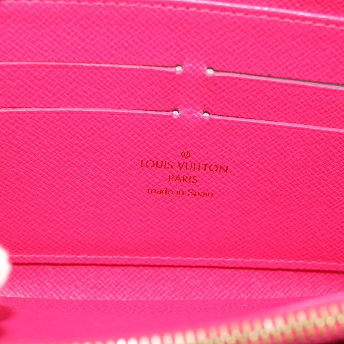 LOUIS VUITTON Monogram Multicolor Zippy Wallet Black M60243 LV Auth ka4424
