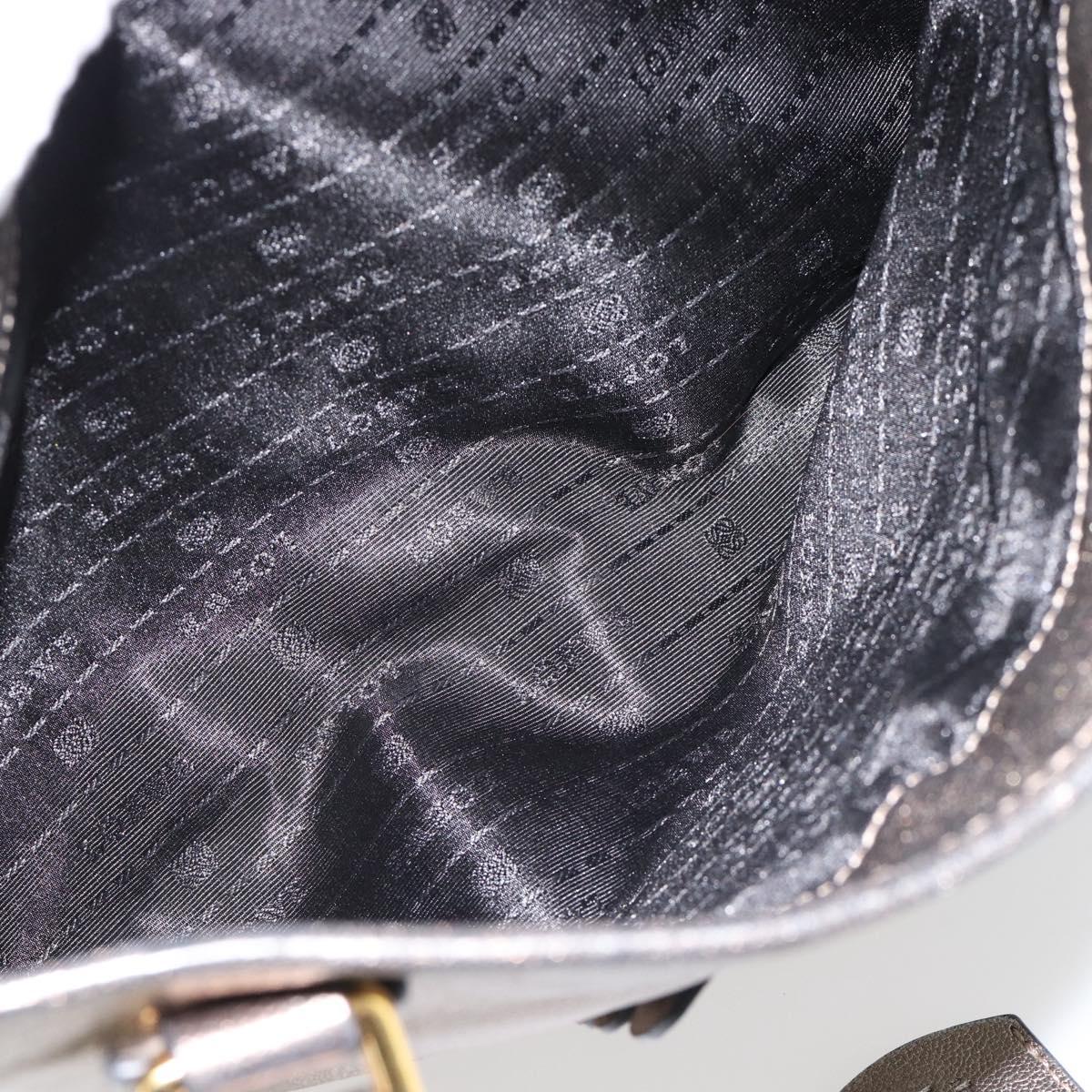 LOEWE Amazona 36 Hand Bag Suede Bronze Gold Auth ka4425