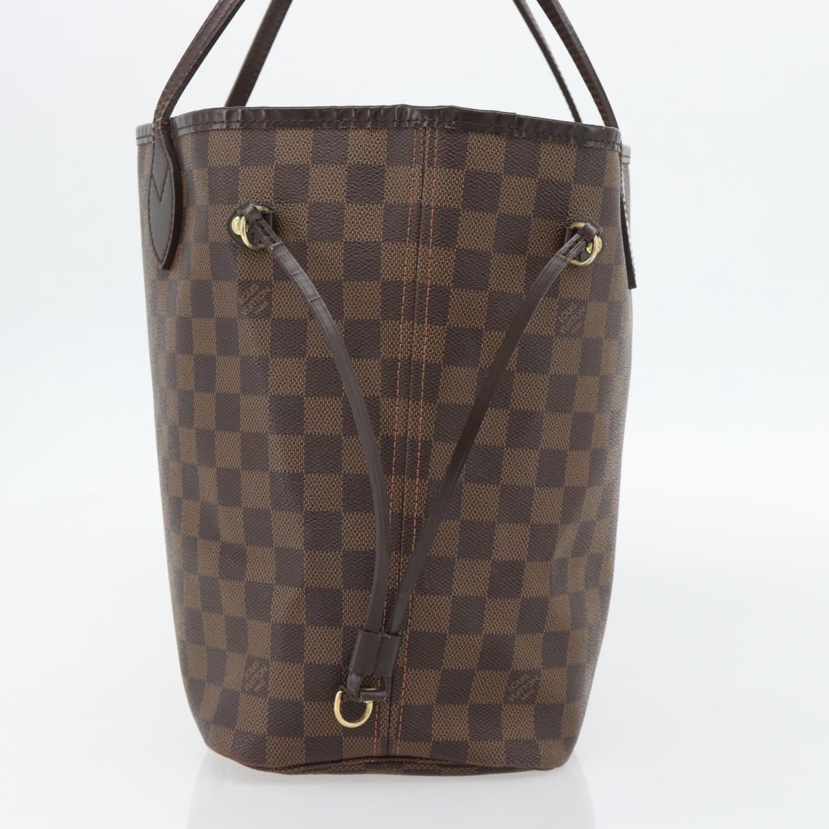 LOUIS VUITTON Damier Ebene Neverfull MM Tote Bag N51105 LV Auth ka4432