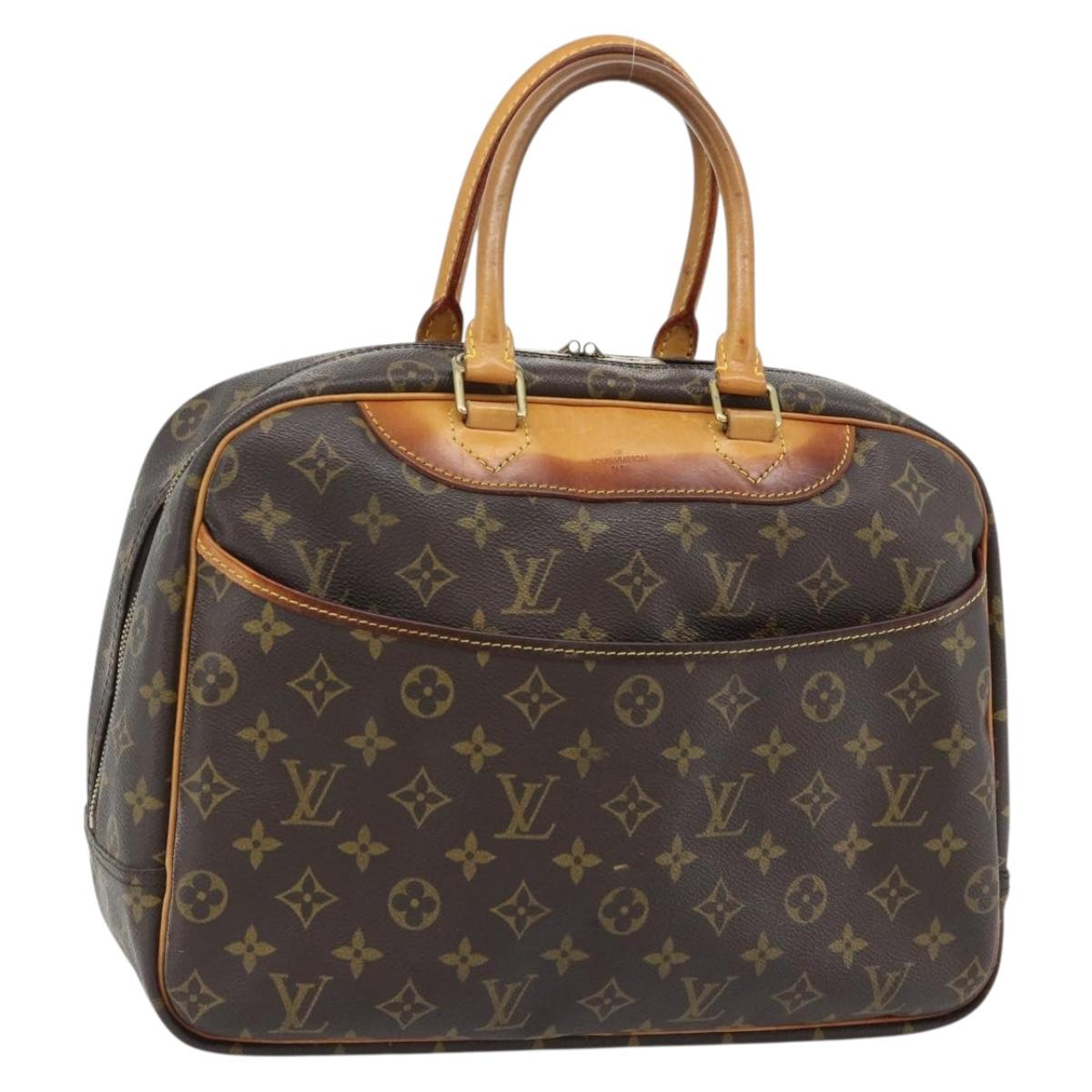 LOUIS VUITTON Monogram Deauville Hand Bag M47270 LV Auth ka4437