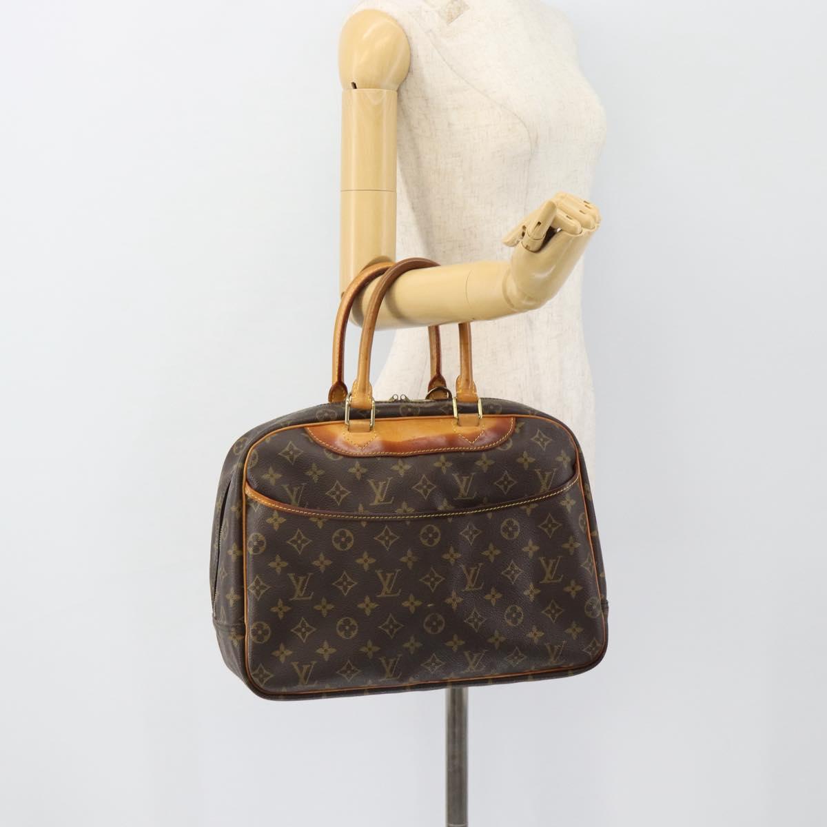 LOUIS VUITTON Monogram Deauville Hand Bag M47270 LV Auth ka4437