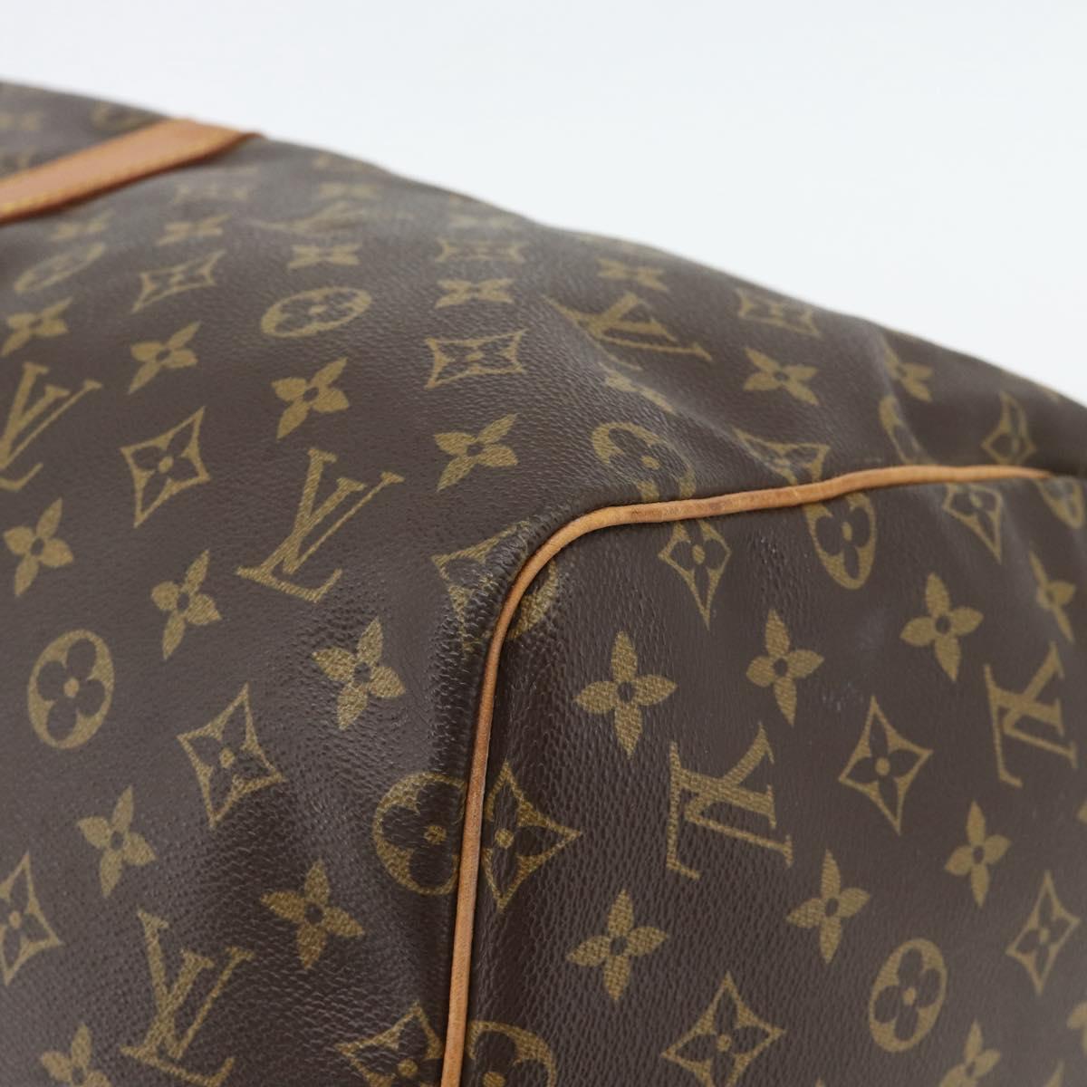 LOUIS VUITTON Monogram Keepall 55 Boston Bag M41424 LV Auth ka4447