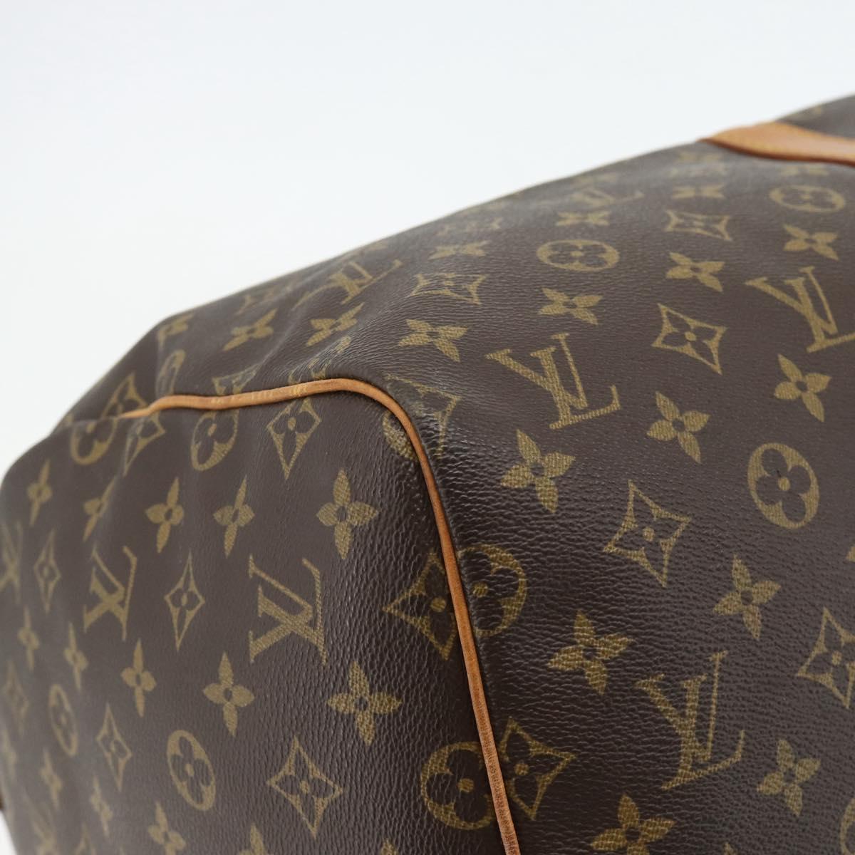LOUIS VUITTON Monogram Keepall 55 Boston Bag M41424 LV Auth ka4447