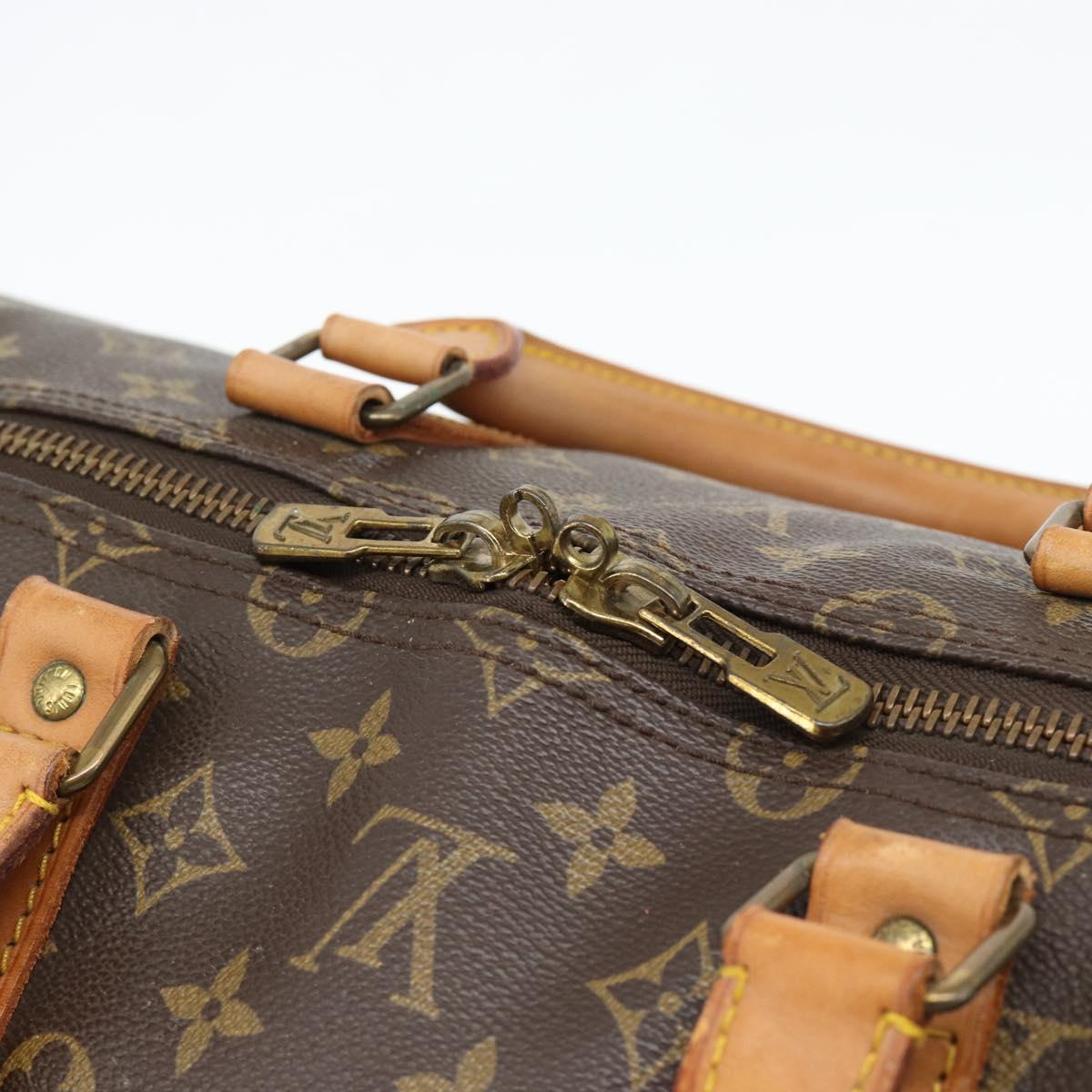 LOUIS VUITTON Monogram Keepall 55 Boston Bag M41424 LV Auth ka4447