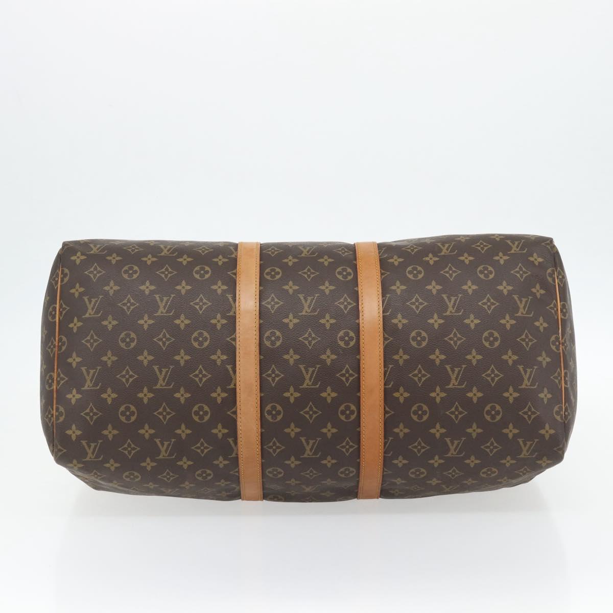 LOUIS VUITTON Monogram Keepall 55 Boston Bag M41424 LV Auth ka4447