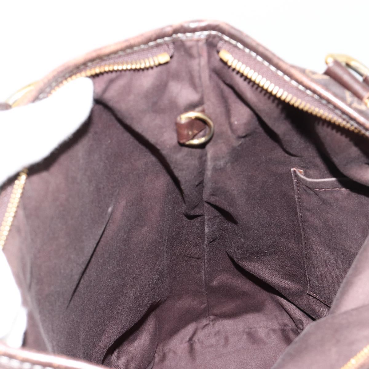 LOUIS VUITTON Monogram Idylle Elegy Hand Bag Black M56696 LV Auth ka4449