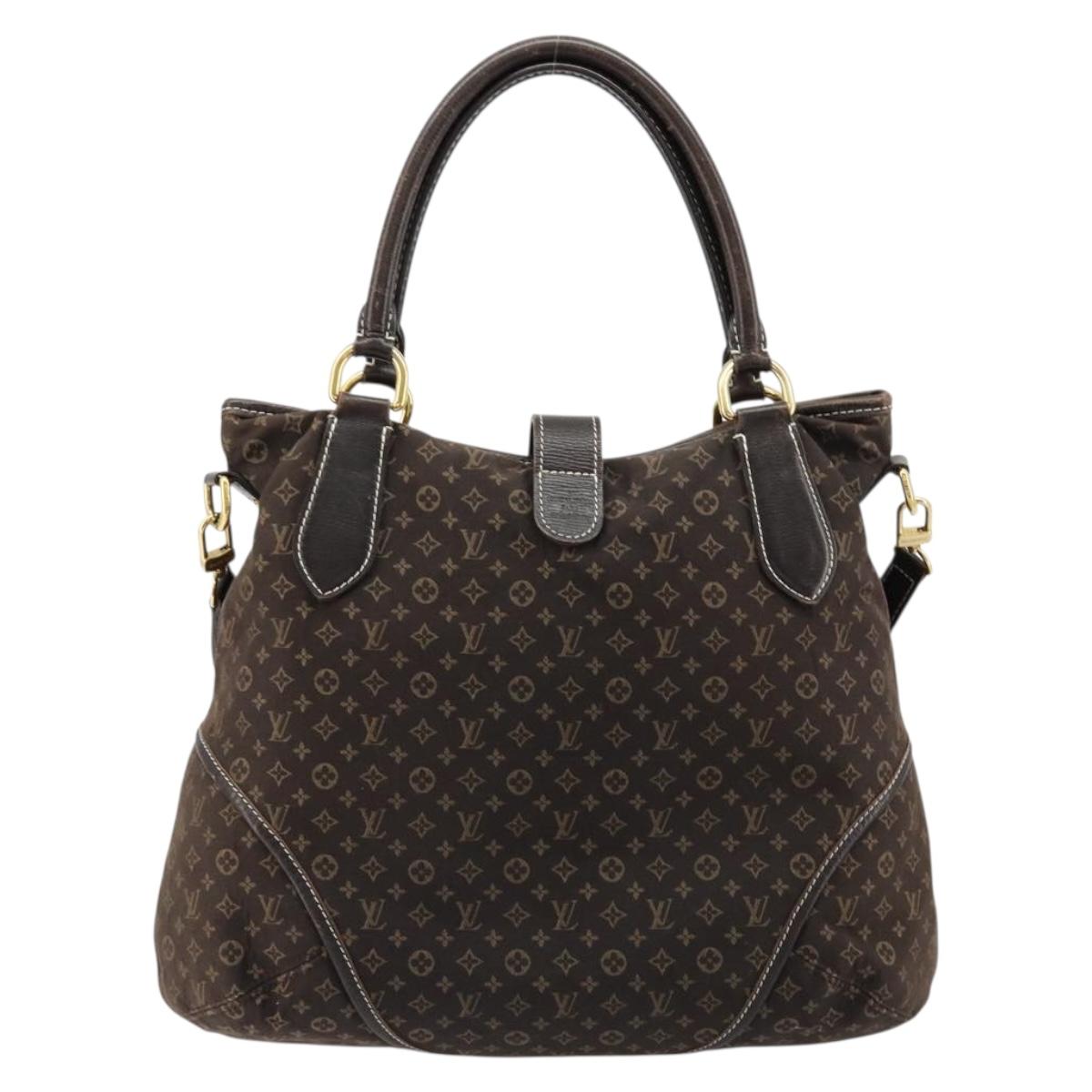 LOUIS VUITTON Monogram Idylle Elegy Hand Bag Black M56696 LV Auth ka4449