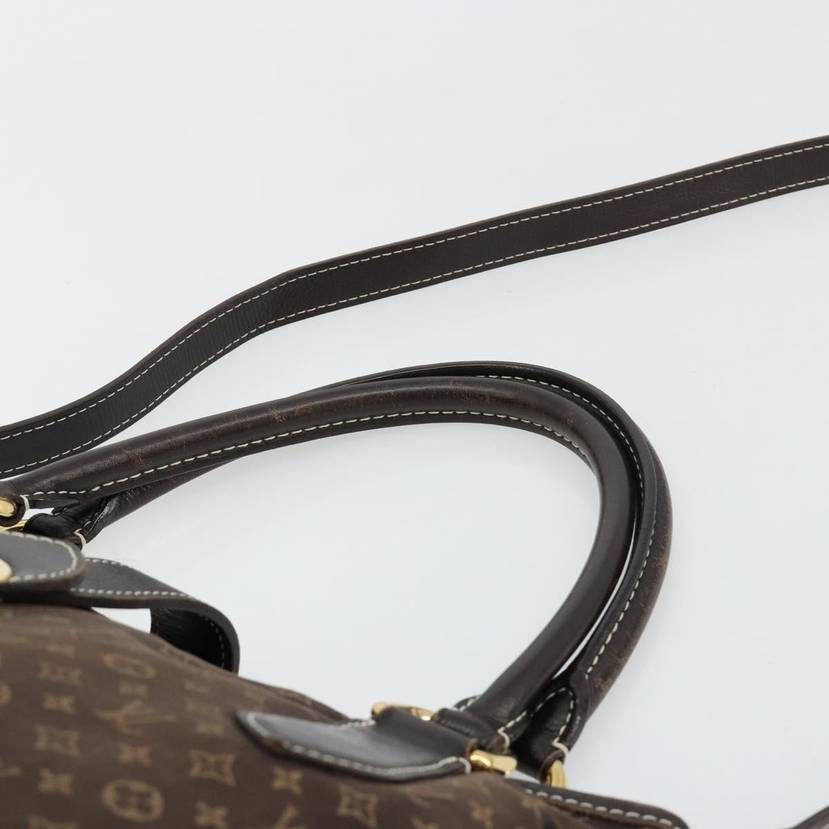 LOUIS VUITTON Monogram Idylle Elegy Hand Bag Black M56696 LV Auth ka4449
