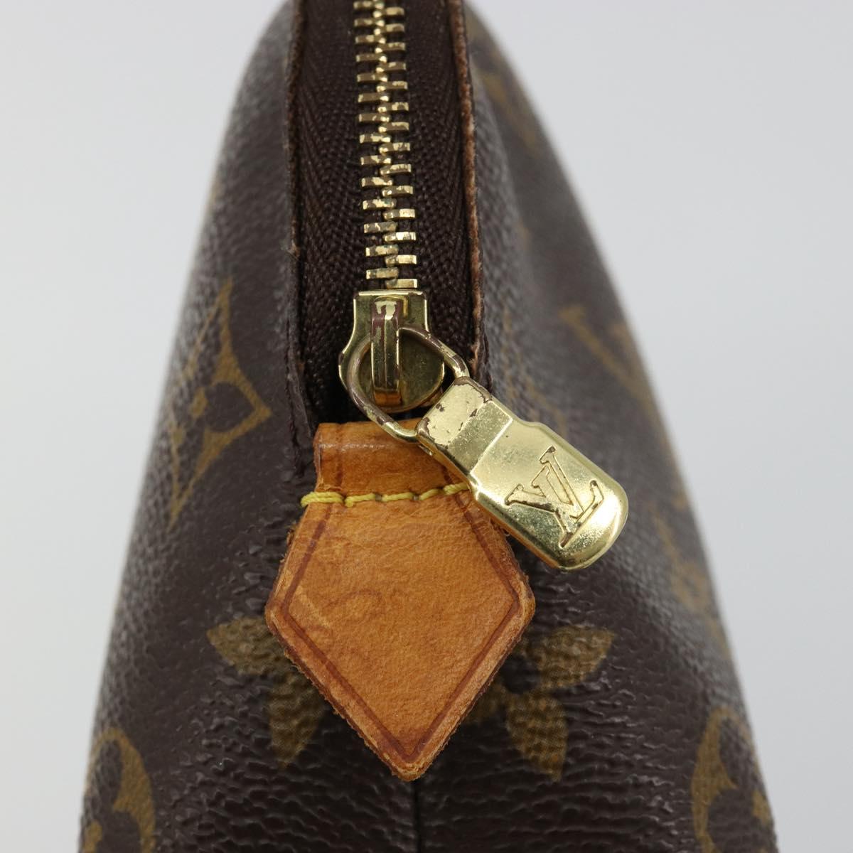 LOUIS VUITTON Monogram Pochette Cosmetic PM Pouch M43998 LV Auth ka4454