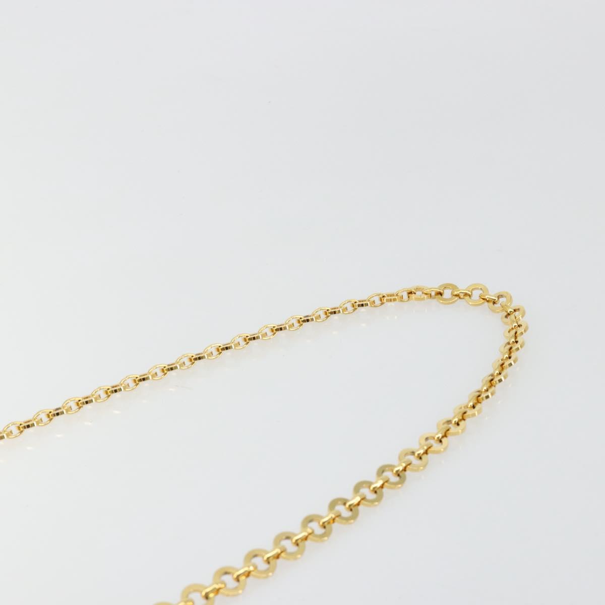 Salvatore Ferragamo Vala Chain Bag Patent leather Bronze Gold Auth ka4455