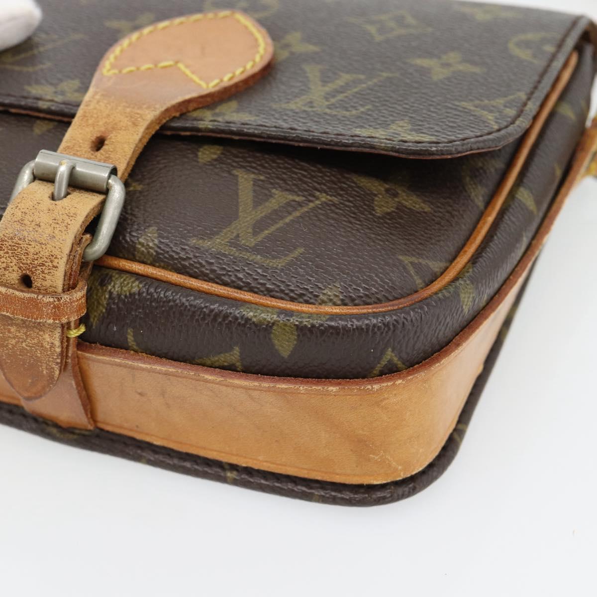 LOUIS VUITTON Monogram Cartouchiere PM Shoulder Bag M51254 LV Auth ka4477