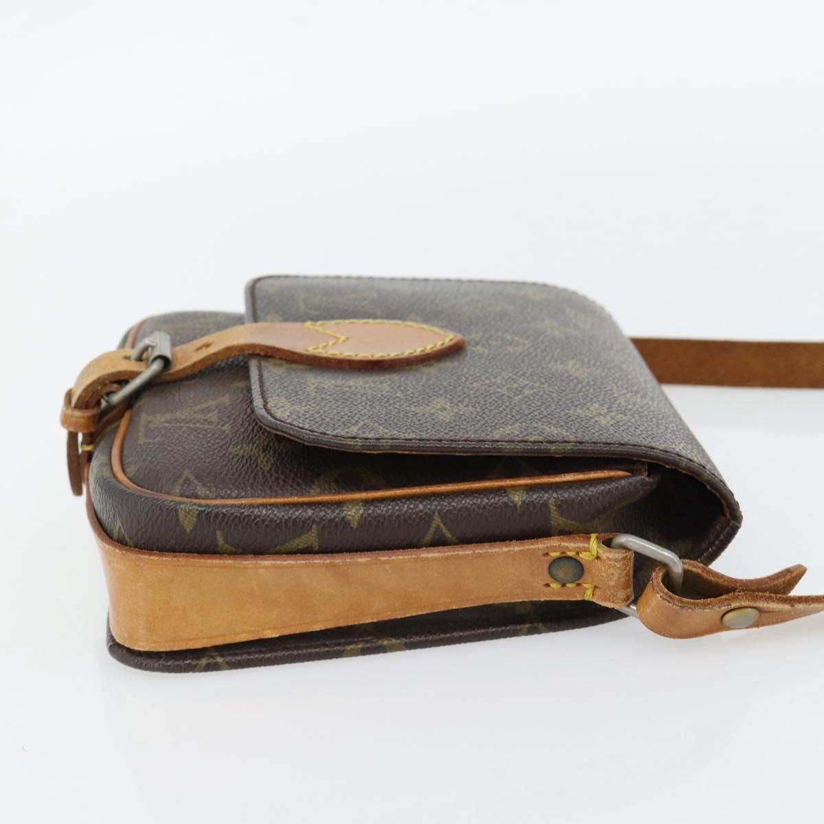 LOUIS VUITTON Monogram Cartouchiere PM Shoulder Bag M51254 LV Auth ka4477