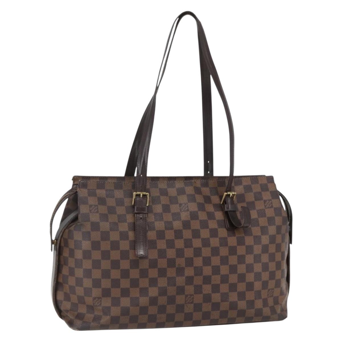 LOUIS VUITTON Damier Ebene Chelsea Tote Bag N51119 LV Auth ka448