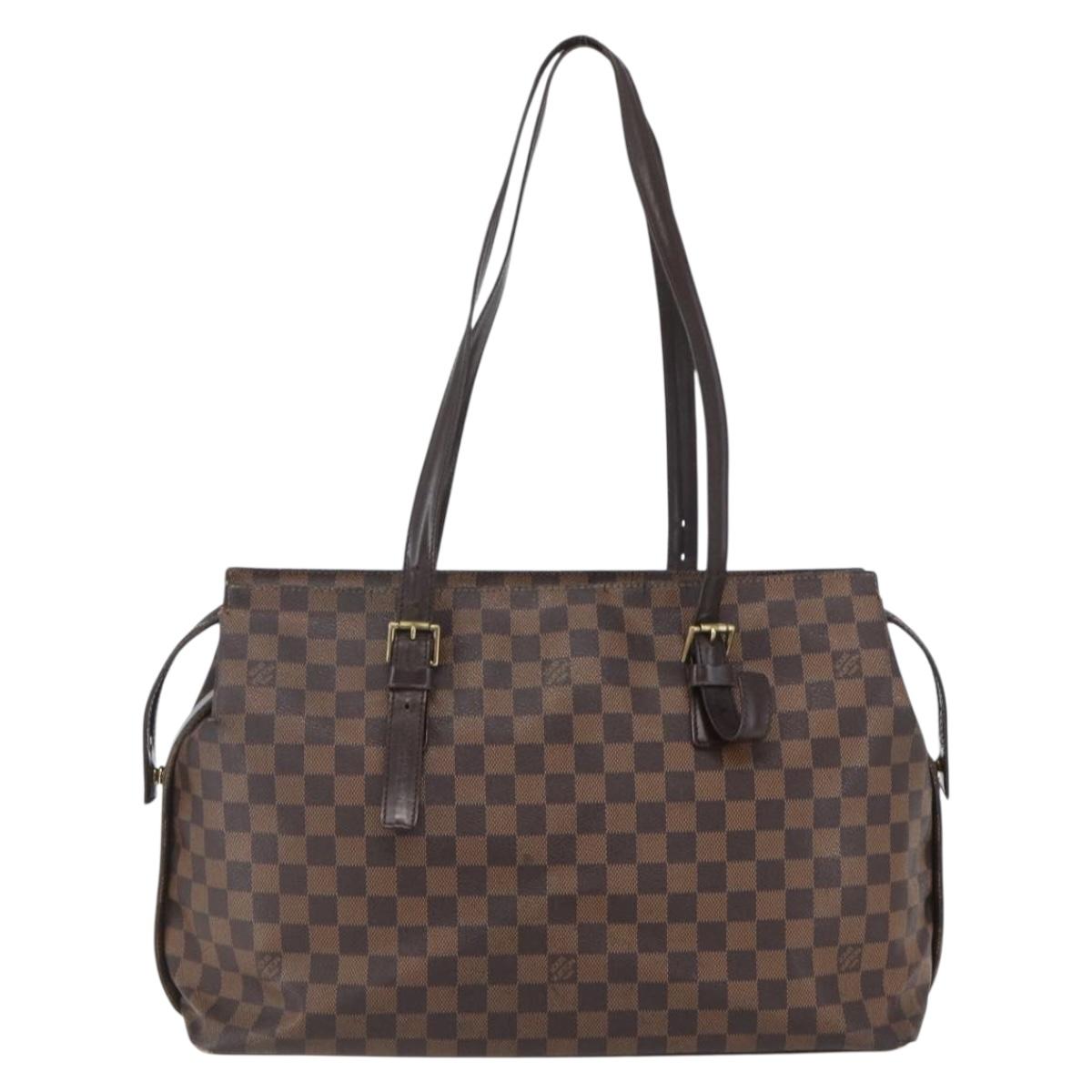 LOUIS VUITTON Damier Ebene Chelsea Tote Bag N51119 LV Auth ka448