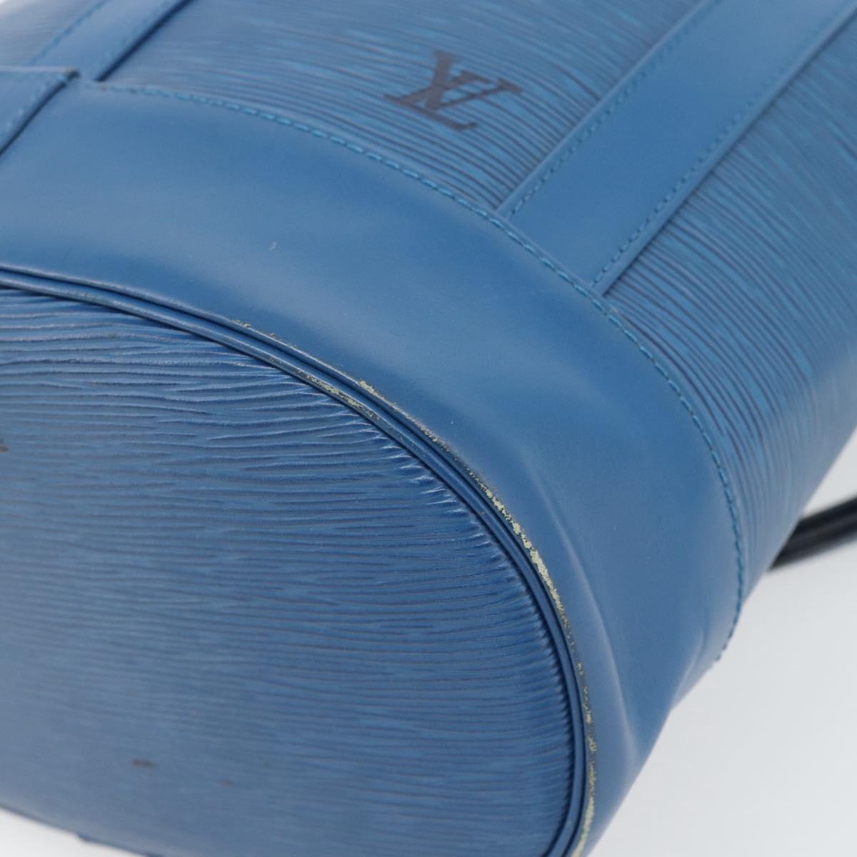LOUIS VUITTON Epi Randonnee PM Shoulder Bag Blue M52355 LV Auth ka4516A