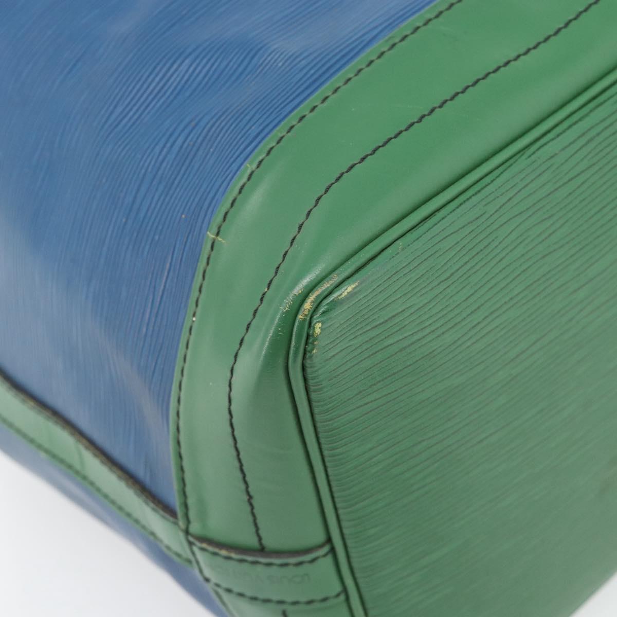 LOUIS VUITTON Epi Noe Shoulder Bag Bicolor Green Blue M44044 LV Auth ka4518