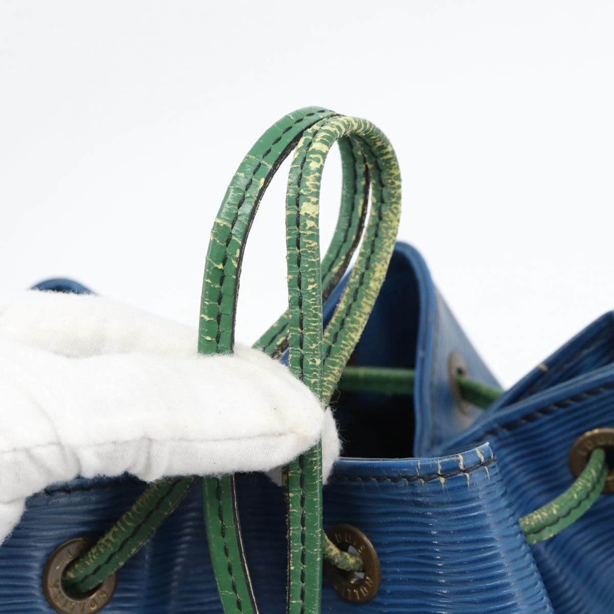 LOUIS VUITTON Epi Noe Shoulder Bag Bicolor Green Blue M44044 LV Auth ka4518