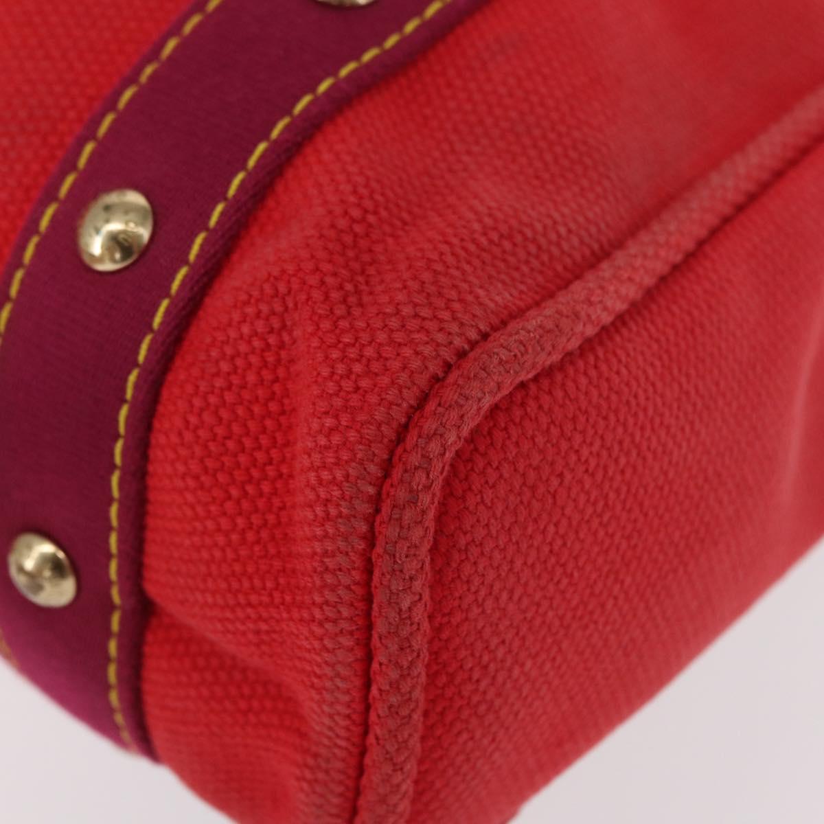 LOUIS VUITTON Antigua Cabas MM Tote Bag Red M40034 LV Auth ka453
