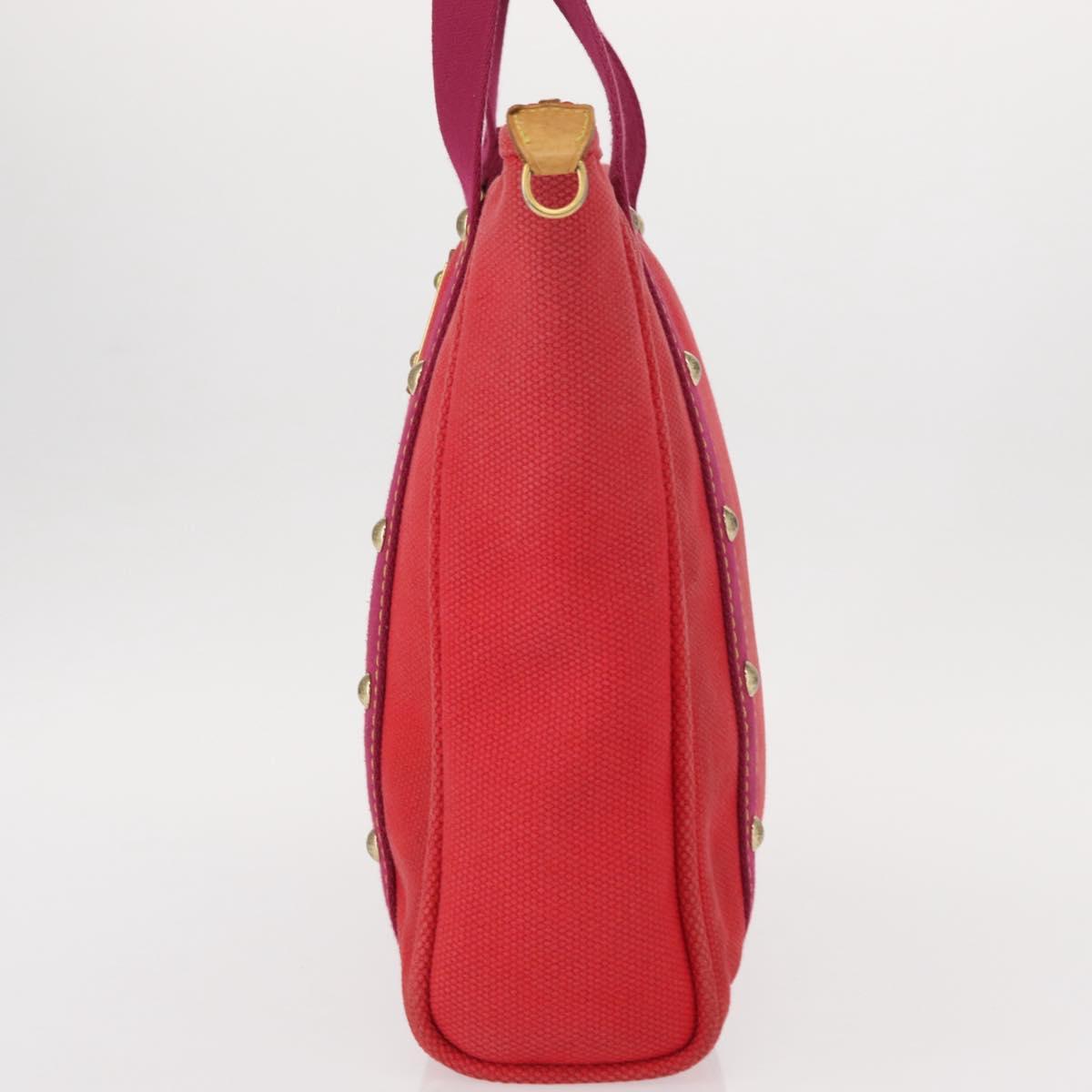 LOUIS VUITTON Antigua Cabas MM Tote Bag Red M40034 LV Auth ka453