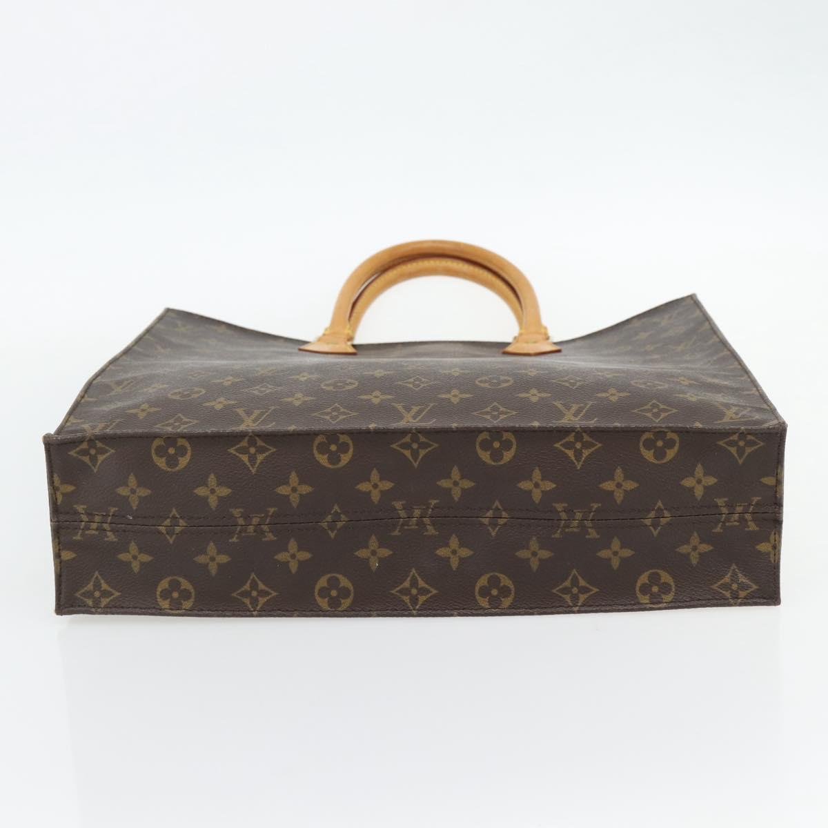 LOUIS VUITTON Monogram Sac Plat Hand Bag M51140 LV Auth ka4531