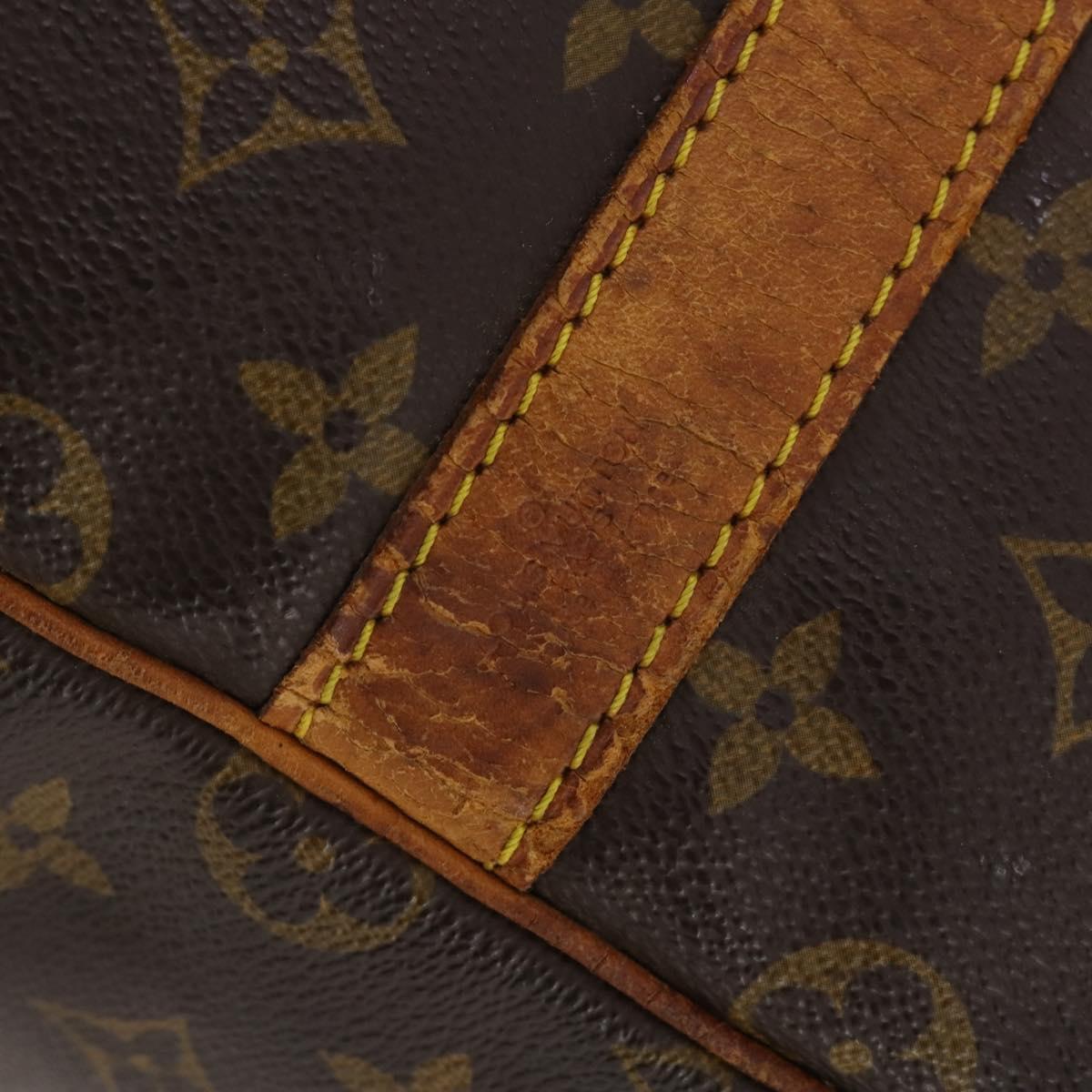 LOUIS VUITTON Monogram Keepall Bandouliere 55 Boston Bag M41414 LV Auth ka4532