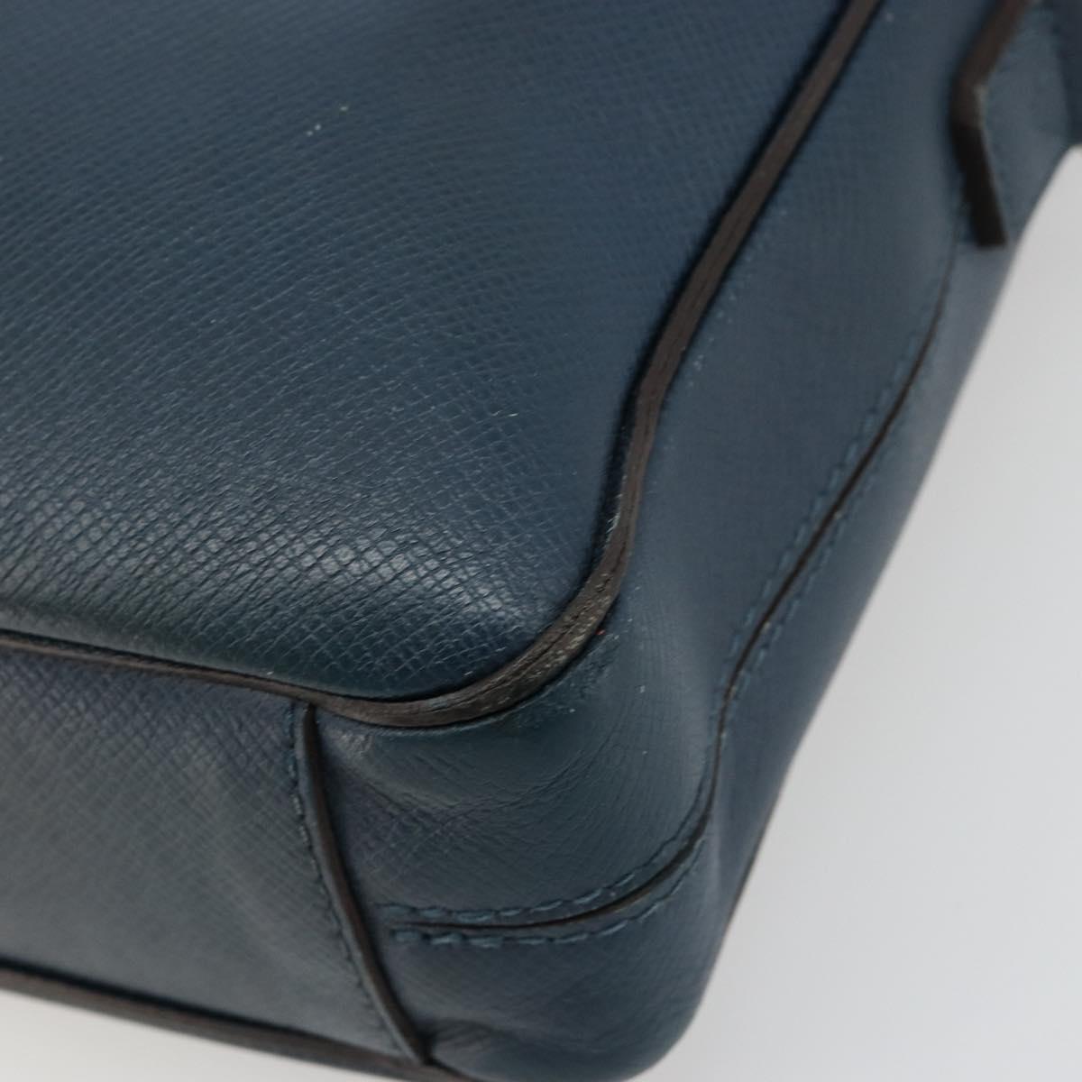 LOUIS VUITTON Taiga Porte Documents Business PDB Bag Blue M30645 LV Auth ka4533