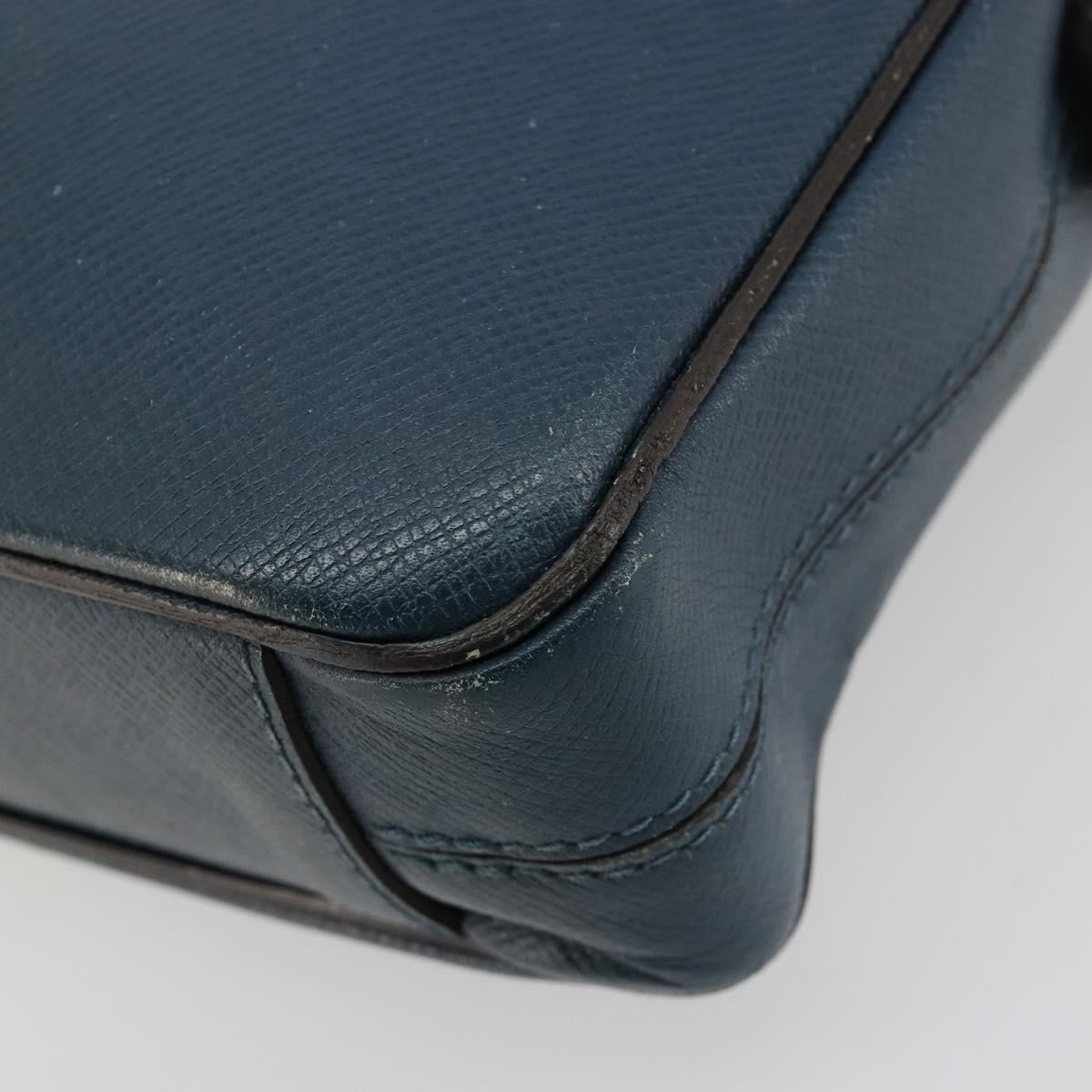 LOUIS VUITTON Taiga Porte Documents Business PDB Bag Blue M30645 LV Auth ka4533