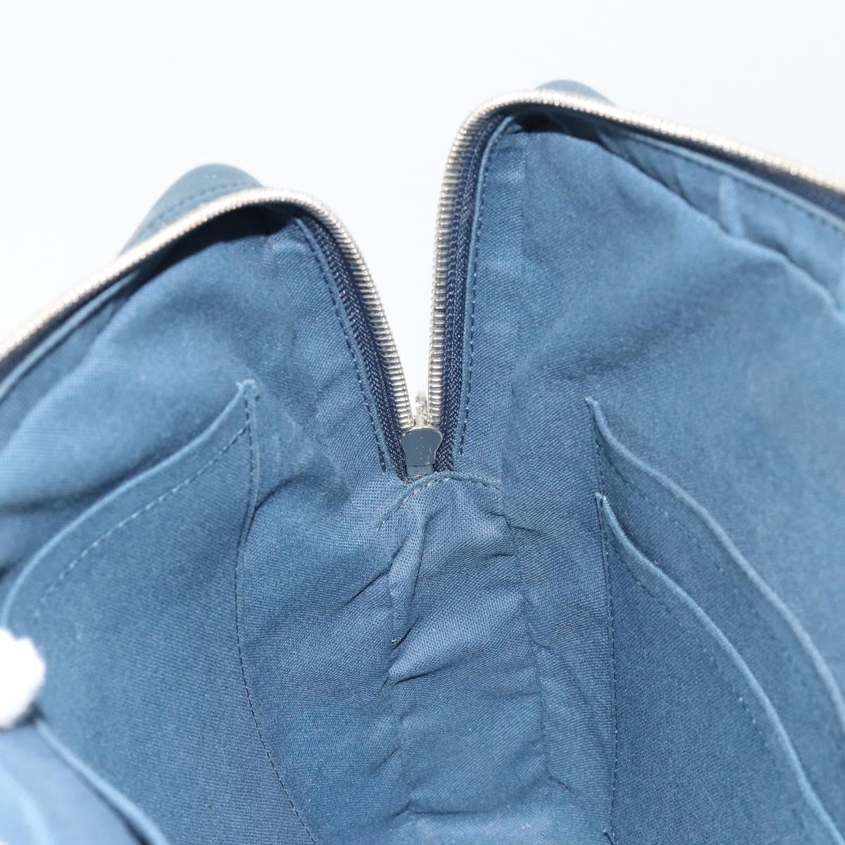 LOUIS VUITTON Taiga Porte Documents Business PDB Bag Blue M30645 LV Auth ka4533