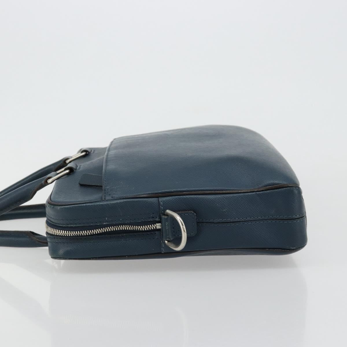 LOUIS VUITTON Taiga Porte Documents Business PDB Bag Blue M30645 LV Auth ka4533