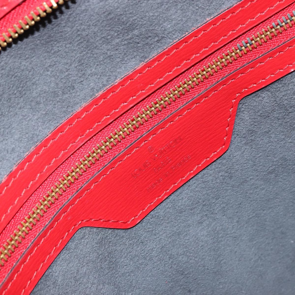 LOUIS VUITTON Epi Saint Jacques Shopping Shoulder Bag Red M52277 LV Auth ka454