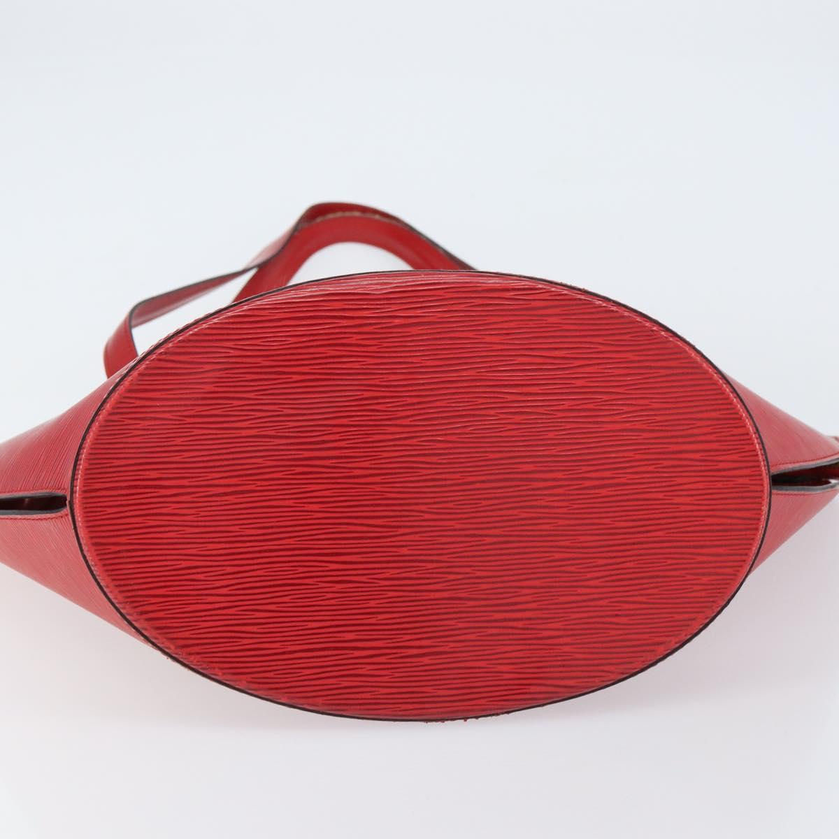 LOUIS VUITTON Epi Saint Jacques Shopping Shoulder Bag Red M52277 LV Auth ka454