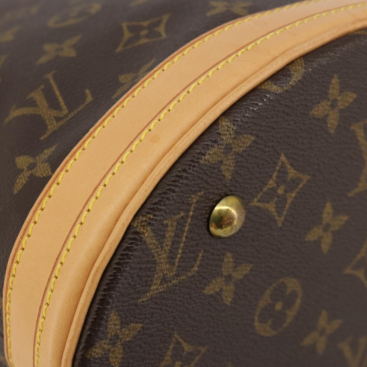 LOUIS VUITTON Monogram Bucket PM Shoulder Bag M42238 LV Auth ka4543