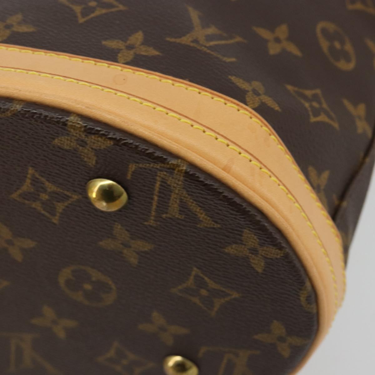 LOUIS VUITTON Monogram Bucket PM Shoulder Bag M42238 LV Auth ka4543