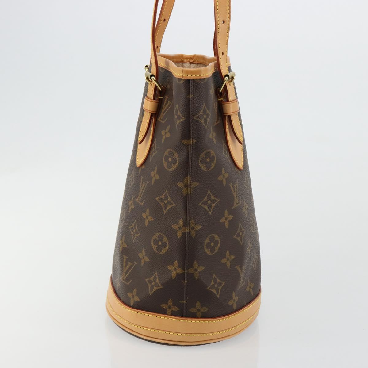 LOUIS VUITTON Monogram Bucket PM Shoulder Bag M42238 LV Auth ka4543