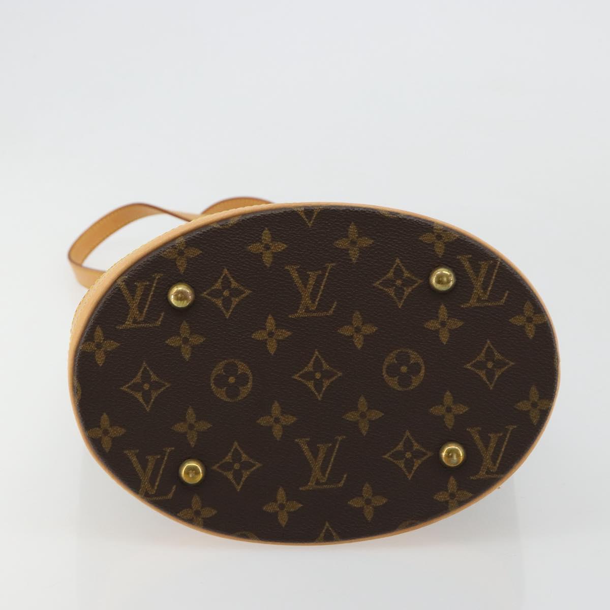LOUIS VUITTON Monogram Bucket PM Shoulder Bag M42238 LV Auth ka4543