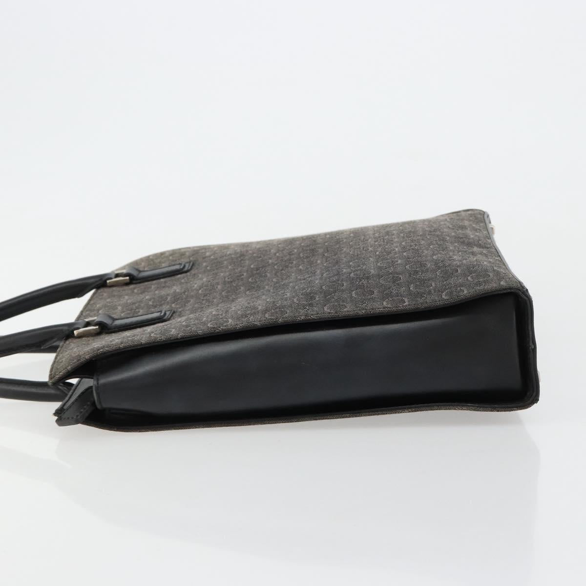 CELINE C Sulky Hand Bag Black Silver Auth ka4570