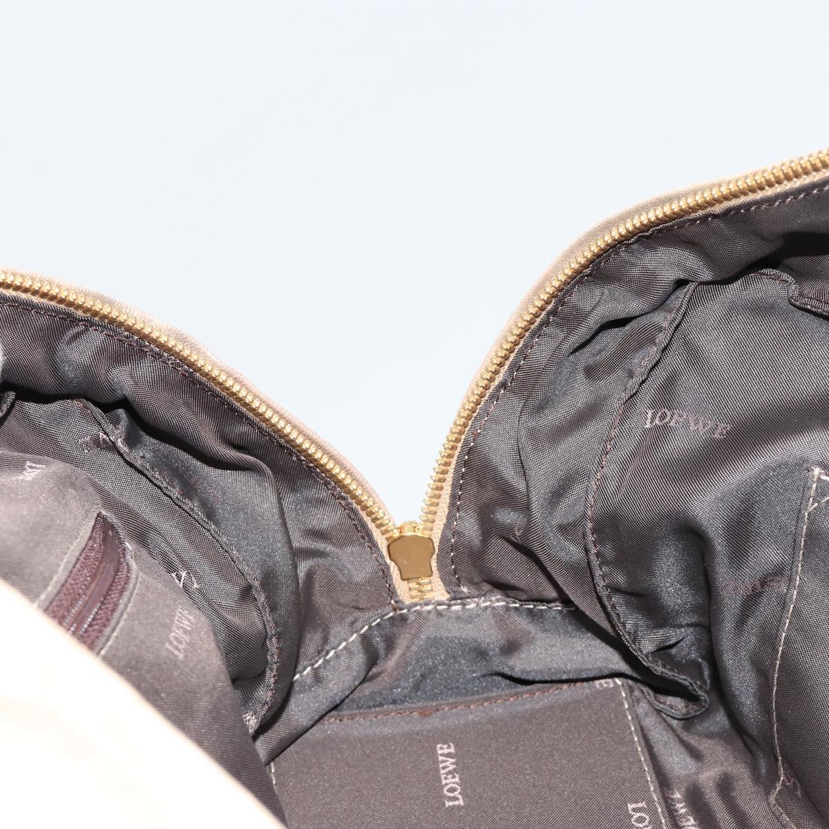 LOEWE Amazona 28 Hand Bag Nappa leather Gold Auth ka4571A