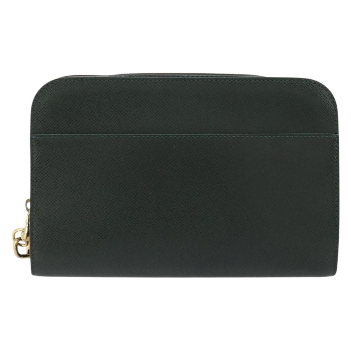 LOUIS VUITTON Taiga Baikal Clutch Bag Epicea M30184 LV Auth ka4580