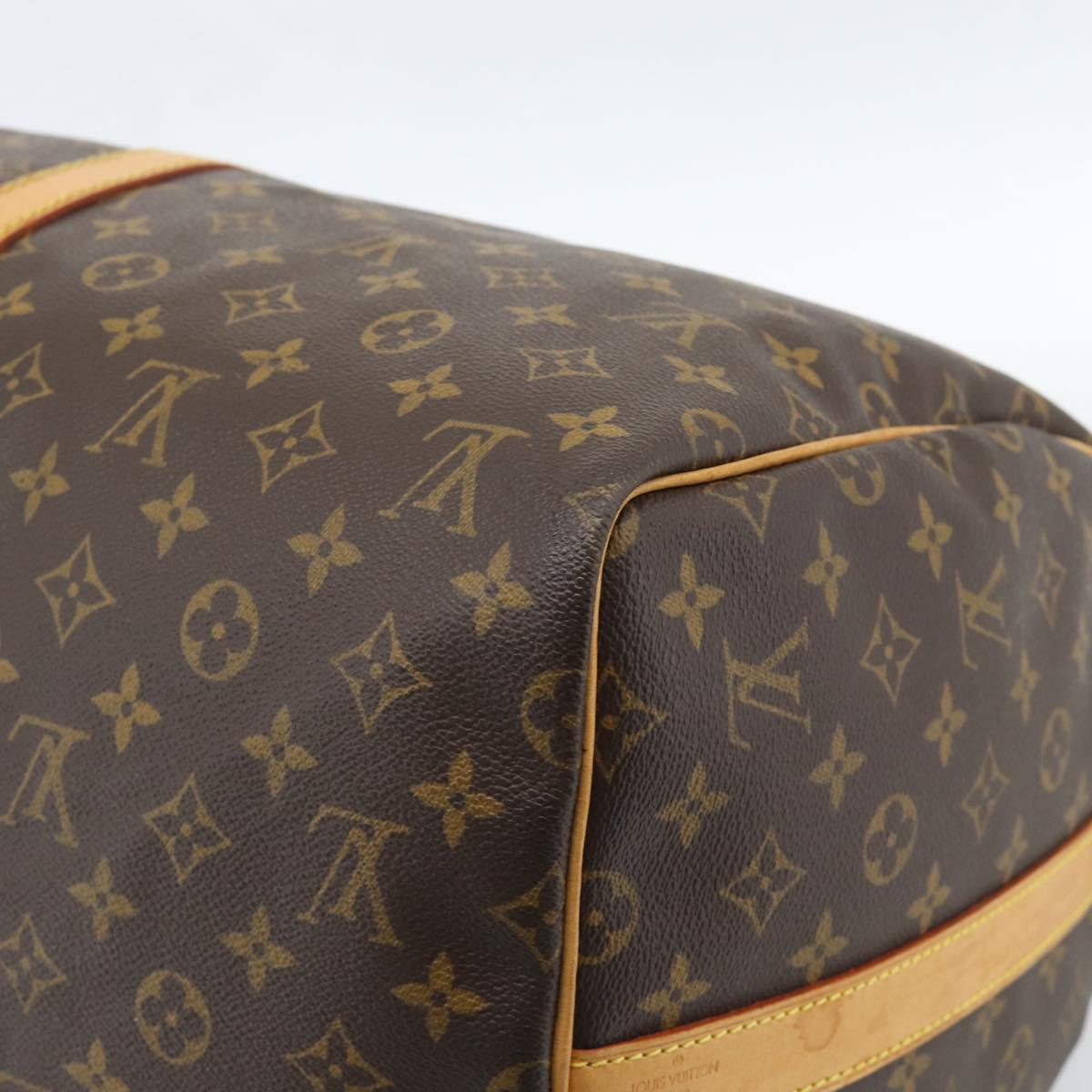 LOUIS VUITTON Monogram Keepall Bandouliere 55 Boston Bag M41414 LV Auth ka4586A