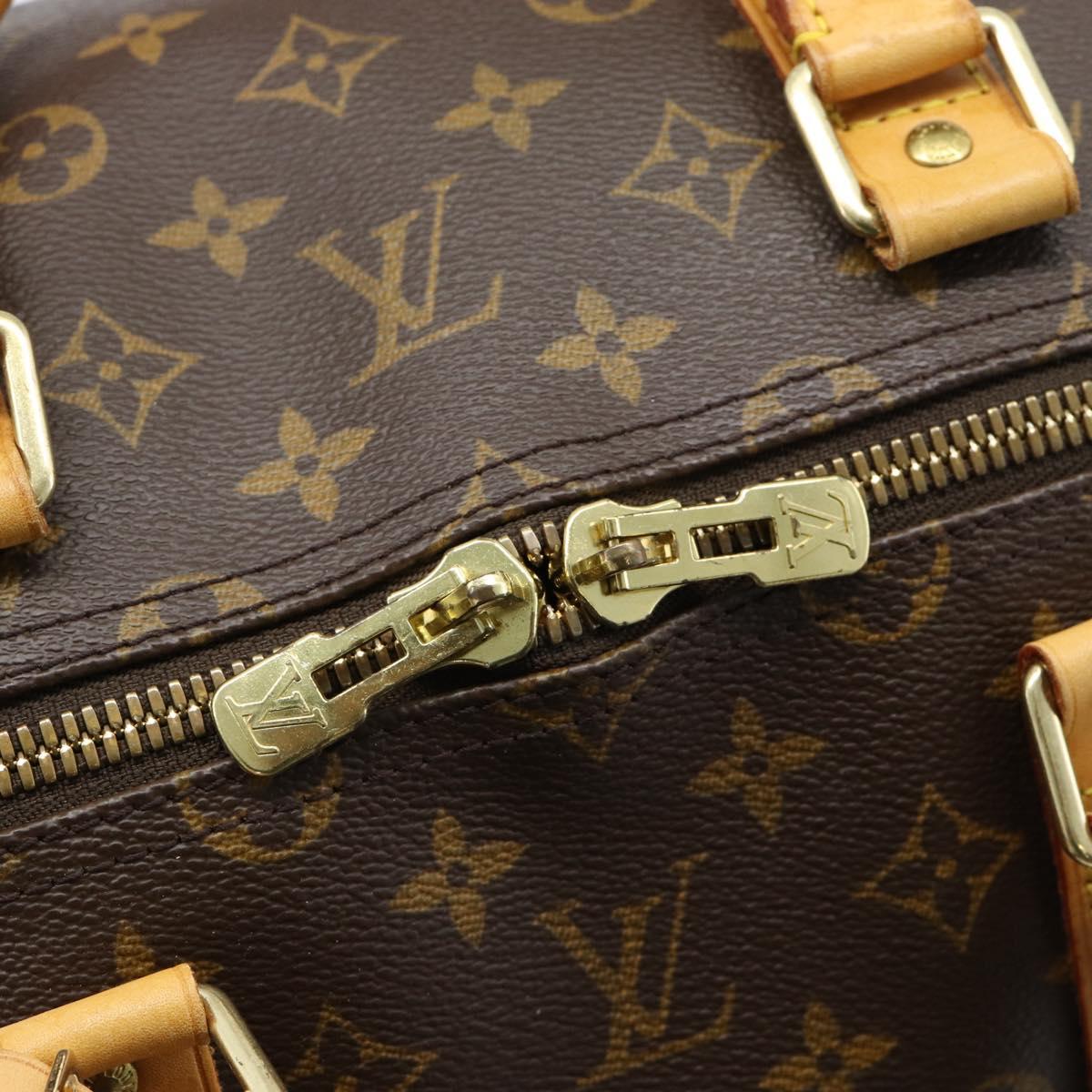 LOUIS VUITTON Monogram Keepall Bandouliere 55 Boston Bag M41414 LV Auth ka4586A