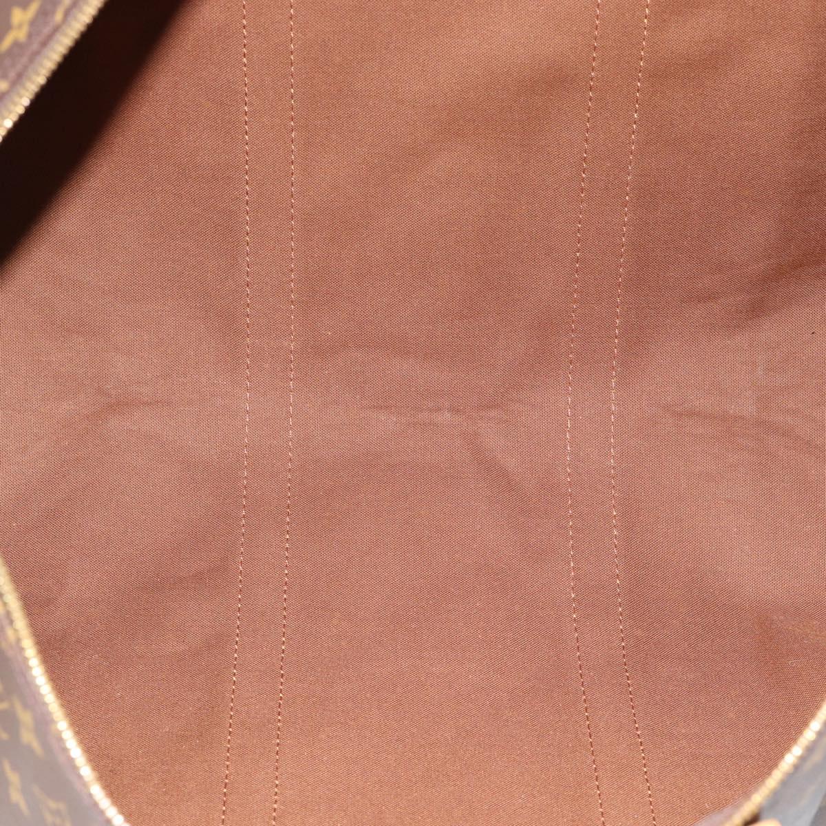 LOUIS VUITTON Monogram Keepall Bandouliere 55 Boston Bag M41414 LV Auth ka4586A