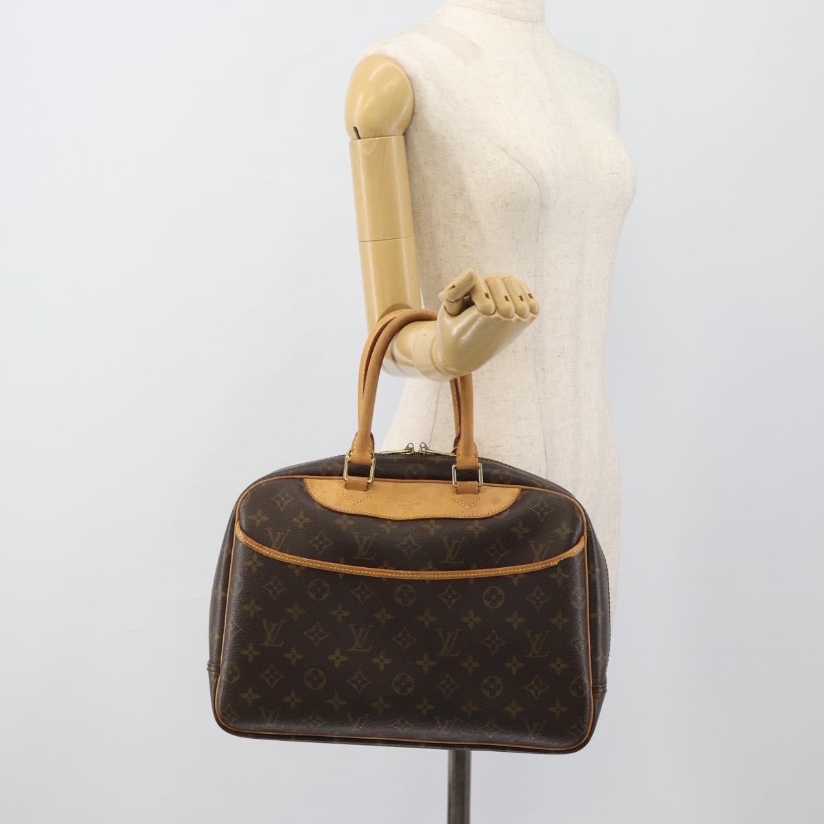 LOUIS VUITTON Monogram Deauville Hand Bag M47270 LV Auth ka4592